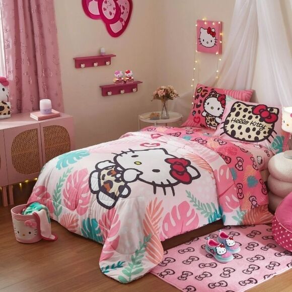 Hello Kitty Bow Rope Decorative Storage Bin- Pink - Picture 5 of 16